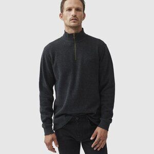 Rodd & Gunn Gray 1/4  Zip Sweater: Alton Ave Sweat